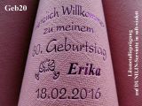 Dunilin-Dinner-Servietten soft violett bedruckt mit Lilametallicprägung und Geburtstags-Motiv: Geb20 (Weingläser) 