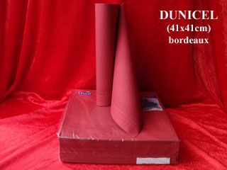 Dunicel-Servietten 40x40cm, bordeaux