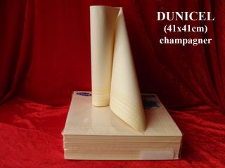 Dunicel-Servietten 40x40cm, beige (champagner)