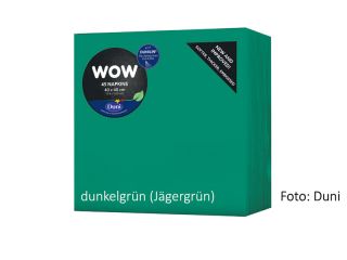 Dunilin-Servietten 40x40cm, dunkelgrün (Jägergrün)