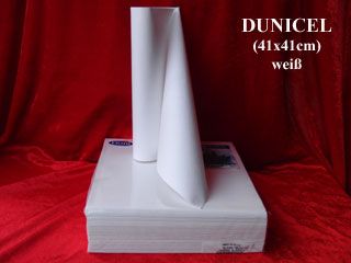 Dunicel-Servietten 40x40cm, weiß