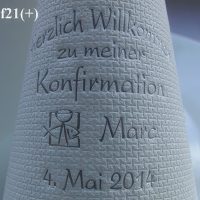 Eleg.-Kaffee-Servietten weiß, bedruckt mit Silberprägung und Konfirmations-Motiv: Konf21+ (Kelch/Fisch) Eleg.-Kaffee-Servietten weiß, bedruckt mit Silberprägung und Konfirmations-Motiv: Konf21+ (Kelch/Fisch)